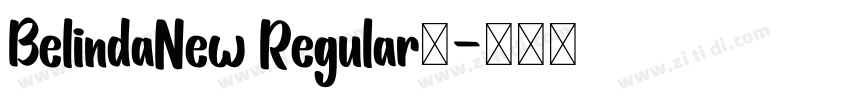 BelindaNew Regular◆字体转换